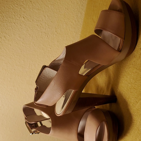 Michael Kors Women's Beige Heeled Sandals - Picture 2 of 5